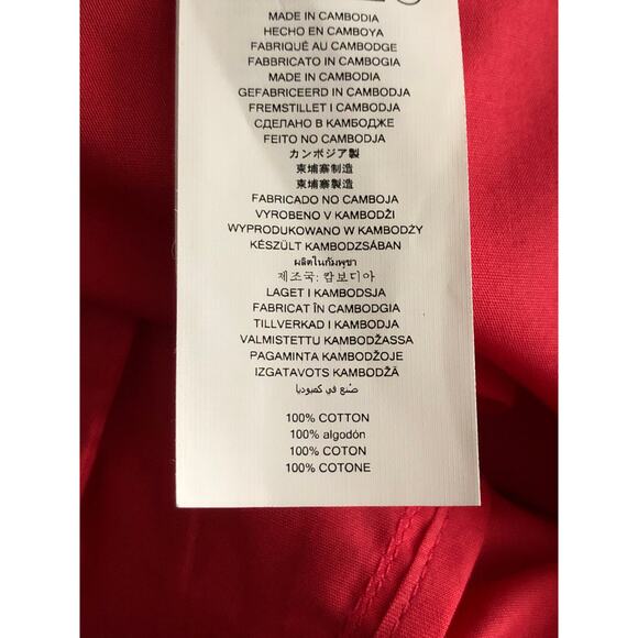 Michael Michael Kors Poplin Shorts Women's Size 14 Cotton in Geranium NEW - Picture 5 of 6